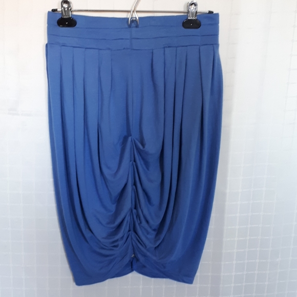 Industry Blue Pleated Short Bubble Hem Skirt - Picture 5 of 7